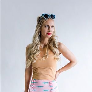 Netted Sweetheart Top - XS / Toasted Brown